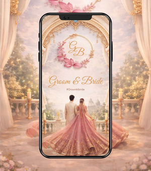 Elegant Multi-Event Wedding Invitation PDF | Bride & Groom Ceremony Set | IM-2912