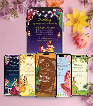 Royal Indian Wedding Invitation Video | Hindu Wedding Invitation Video | W-512-V