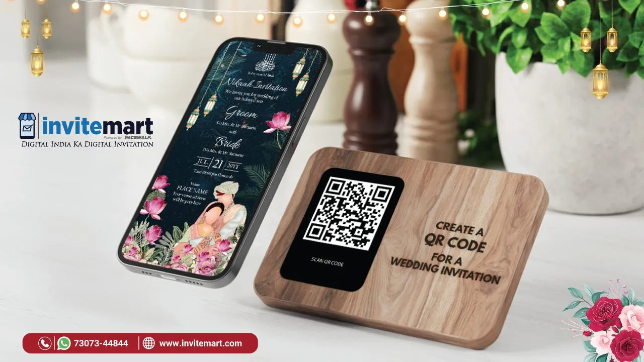 Qr Code Inivitation Create a QR Code For a Wedding Invitation – InviteMart