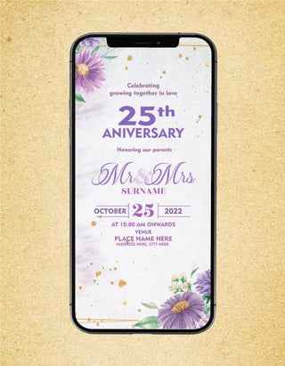 25th Anniversary Invitation eCard