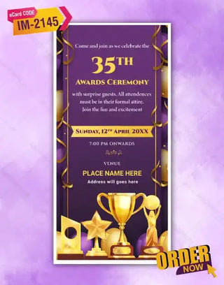 35th Awards Ceremony Invitation