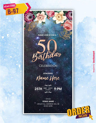 50th Birthday Invitation Templates 