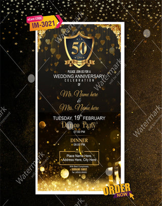 50th Anniversary Invitations 