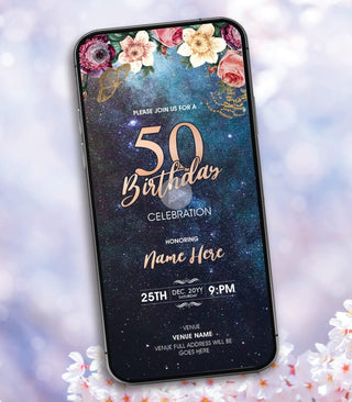 50th Birthday Invitation Video 