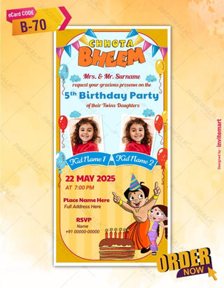 5th Birthday Invitation