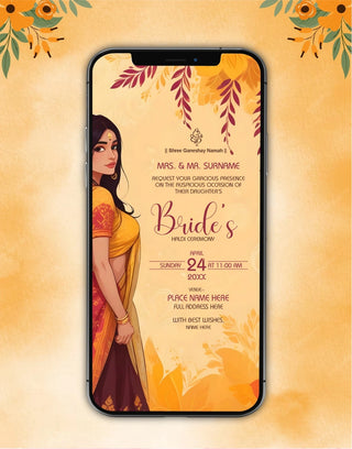 AI Haldi Invitation Card