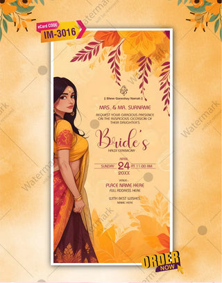 AI Haldi Invitation Card