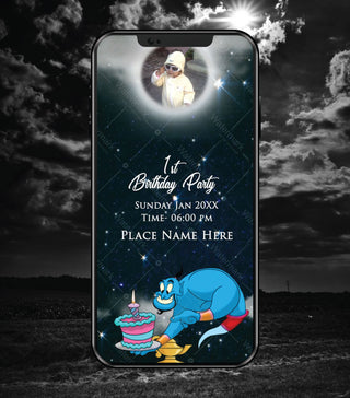 Aladdin Birthday Invitation Video
