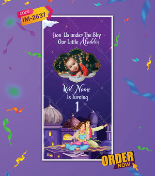 Aladdin Theme Birthday Invitation Video