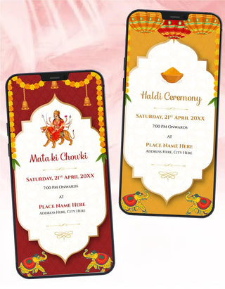 All In One Wedding Invitations With RSVP 