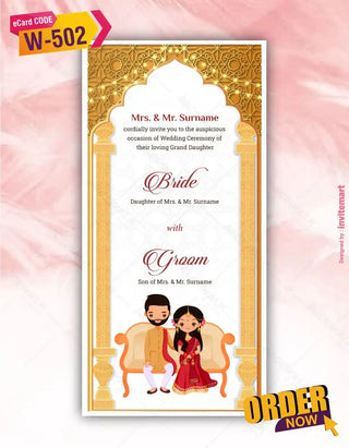 All In One Wedding Invitations With RSVP 