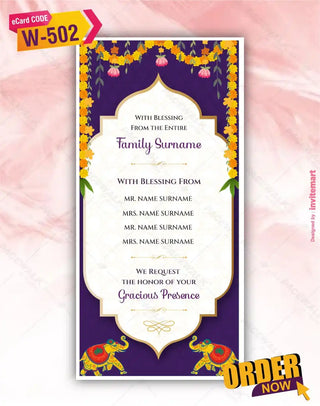 All In One Wedding Invitations With RSVP 