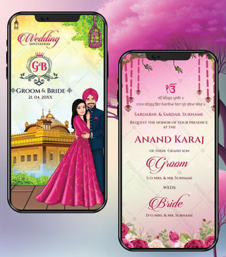 Anand Karaj Invitation Video Template