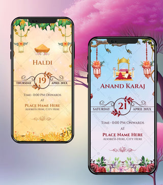 Anand Karaj Invitation Video Template