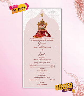 Anand Karaj Punjabi Wedding Invitation Video