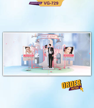 Animated 3D Wedding Invitation Video
