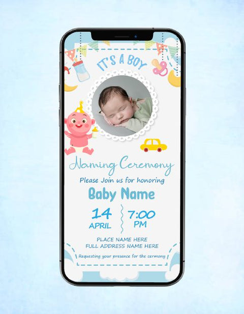 Baby Naming Ceremony Invitation 