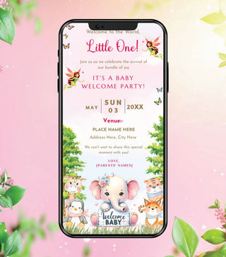 Baby Welcome Party Invitation Card