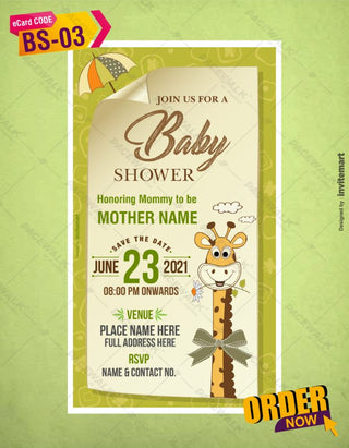 Baby Shower Invitation Cards