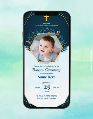 Baptism Ceremony Invitation Video 