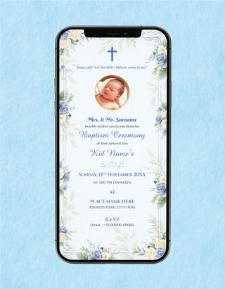 Baptism Ceremony Invitation 