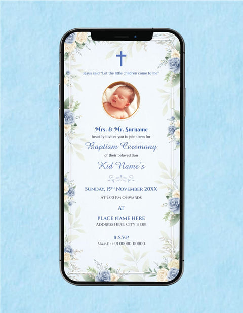 Baptism Ceremony Invitation 