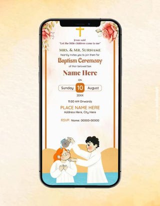 Baptism &amp; Christening Invitation 