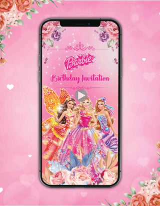 Barbie Birthday Party Invitation Video