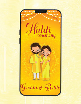 Beautiful Haldi Ceremony Invitation Video 