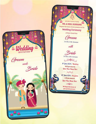 Beautiful Traditional Indian Wedding Ecard 