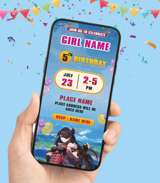 Beidou Birthday Invitation