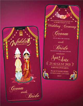 Bengali Wedding e Card 