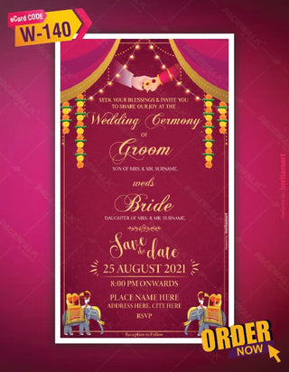 Bengali Wedding e Card 