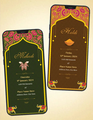 Best Multiple Events Wedding PDF Cards 