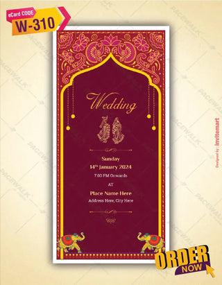 Best Multiple Events Wedding PDF Cards 