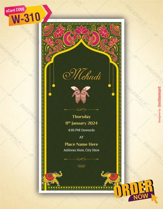 Best Multiple Events Wedding PDF Cards 