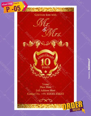 Best Wedding Anniversary Invitation eCards