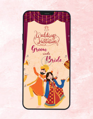 Bhangra Theme Wedding Invitation Video