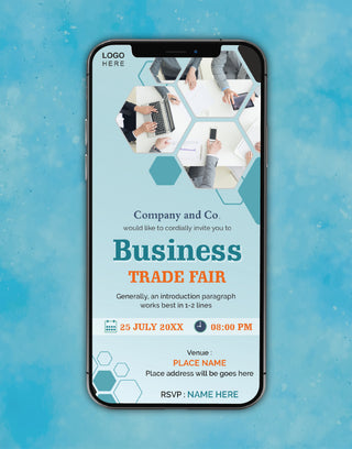 Business Trade Show Invitation Card 