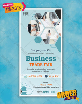 Business Trade Show Invitation Card 