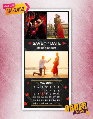 Calendar Save The Date Card