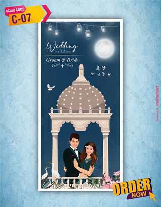 Caricature Wedding Card