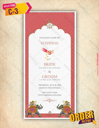 Caricature Wedding Invitation