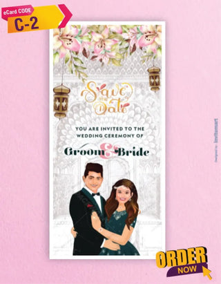 Caricature Wedding Invitation