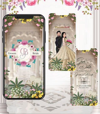 Caricature Wedding Invitation Video