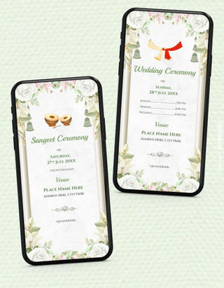 Cartoon Wedding Invitation Pdf Card