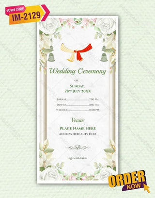 Cartoon Wedding Invitation Pdf Card