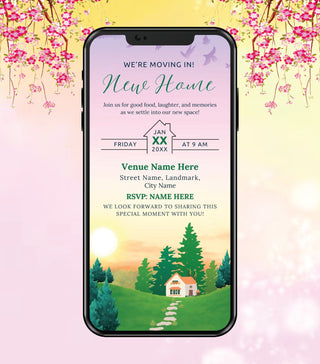 Charming Digital Housewarming Invitation