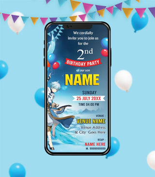 Chongyun Birthday Invitation