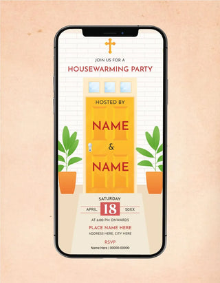 Christian Housewarming Party Invitation GIF Card 